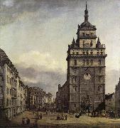 BELLOTTO, Bernardo The Kreuzkirche in Dresden oil painting reproduction